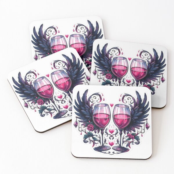 Item preview, Gothic Cups valentines day goth Sticker designed and sold by Expressions-Sel.