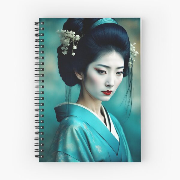 Item preview, Geisha golden and blue designed and sold by Coolparrotgirl.