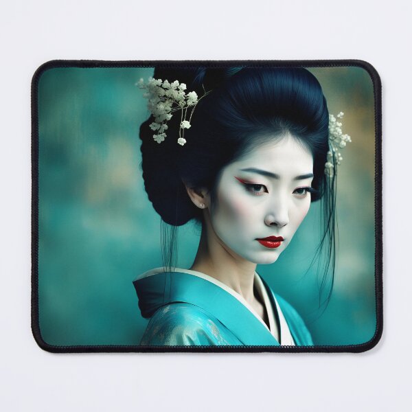 Item preview, Geisha golden and blue designed and sold by Coolparrotgirl.