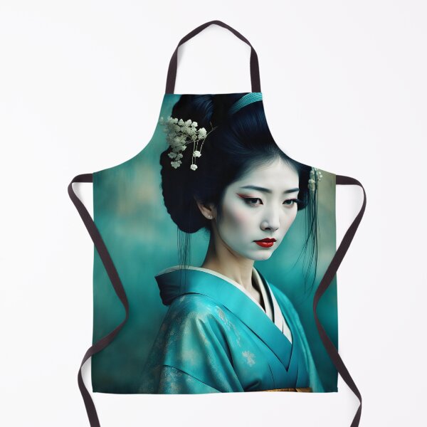 Item preview, Geisha golden and blue designed and sold by Coolparrotgirl.