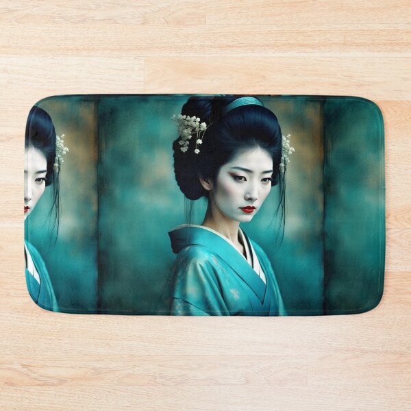 Item preview, Geisha golden and blue designed and sold by Coolparrotgirl.