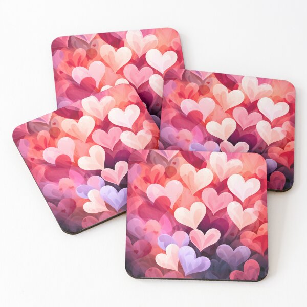 Artikelvorschau, Digitale Kunst zum Valentinstag mit schwebenden Herzen entworfen und verkauft von acrylicartp.