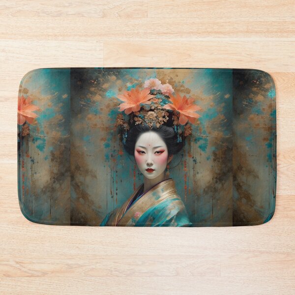 Item preview,  Geisha golden peach  and blue designed and sold by Coolparrotgirl.