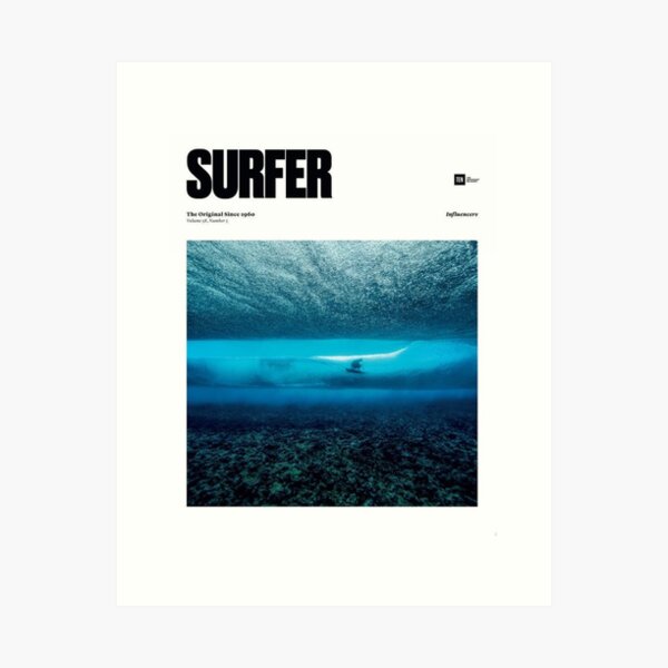 Aperçu de l'œuvre esprit magazine de surf vintage créée et vendue par soulsurferart.