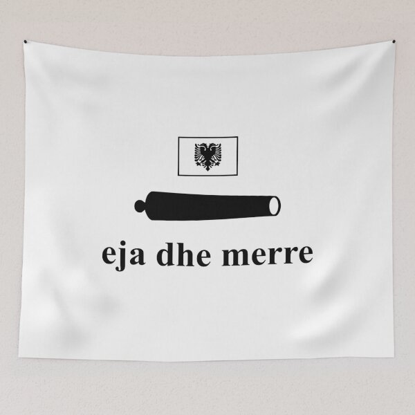 Item preview, Albanian white national CATI FLag (Flamuri i bardhë kombëtar shqiptar 'eja dhe merre') designed and sold by JonathanR1994.