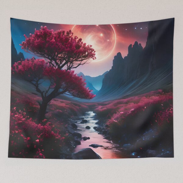 Item preview, World Of The Iridescent Red Moon  designed and sold by tobyheward.