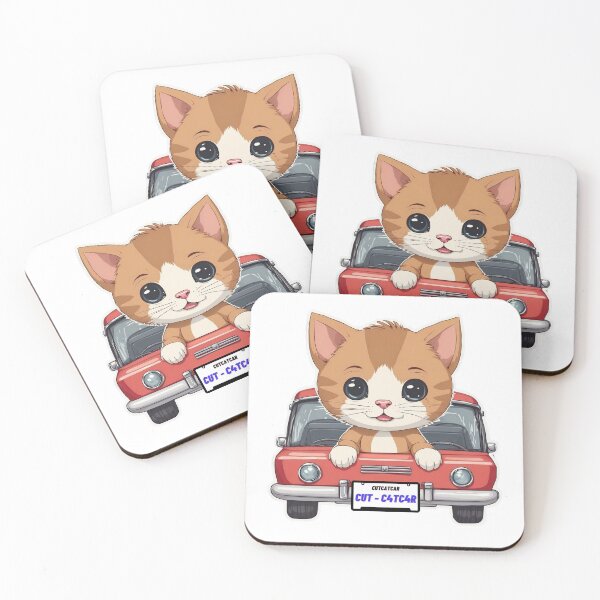 Item preview, Cut Cat in Red Car designed and sold by Digital Dreams Arts.