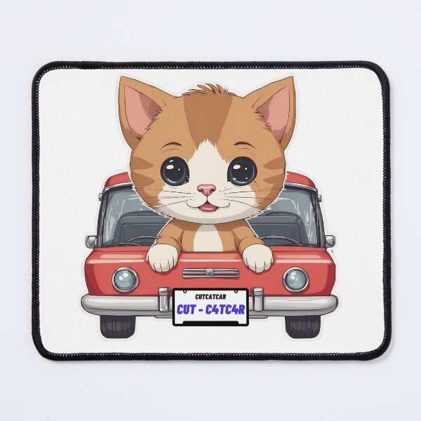 Item preview, Cut Cat in Red Car designed and sold by Digital Dreams Arts.