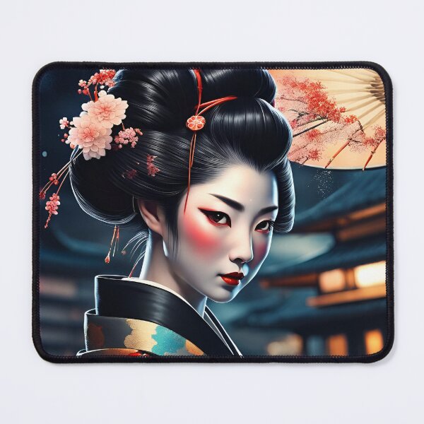 Item preview, Geisha golden black at night designed and sold by Coolparrotgirl.
