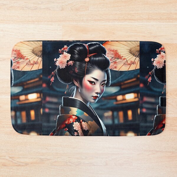 Item preview, Geisha golden black at night designed and sold by Coolparrotgirl.
