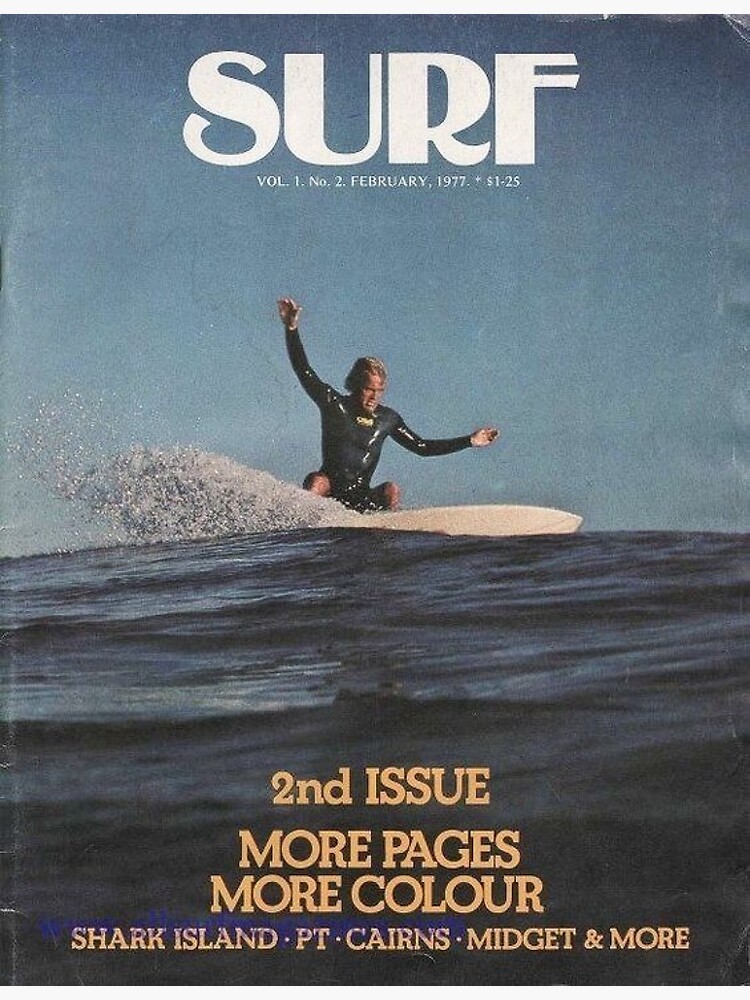 vintage surf magazine 70's aesthetic Poster