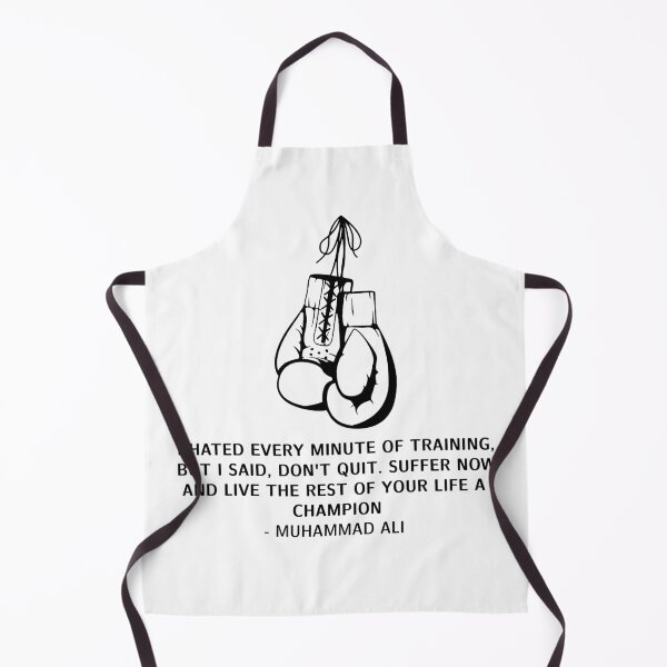 Item preview, Muhammad Ali Quote with Boxing Gloves designed and sold by ShopJoel.