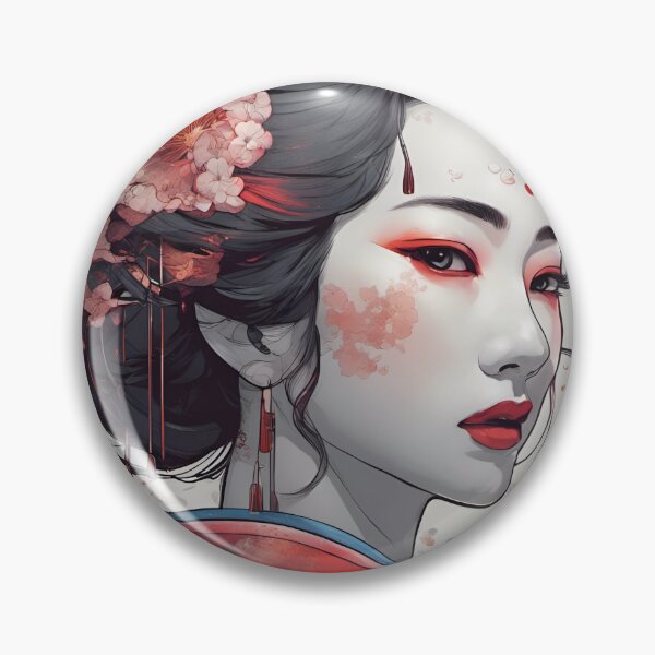 Item preview, Geisha red drawing designed and sold by Coolparrotgirl.