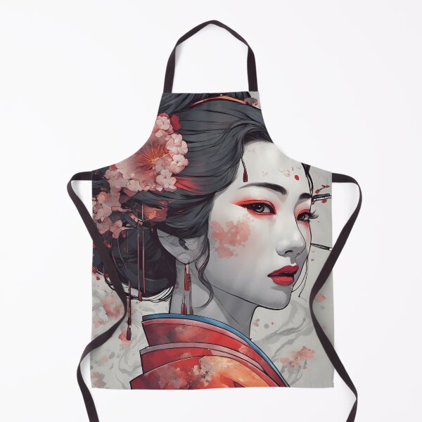 Item preview, Geisha red drawing designed and sold by Coolparrotgirl.