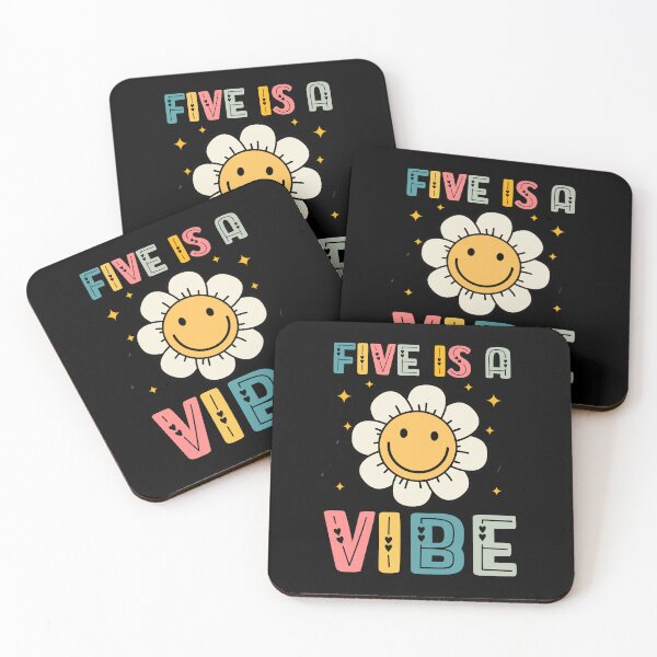 Item preview, Five Is A Vibe 5th birthday designed and sold by KawaiiFoodArt.