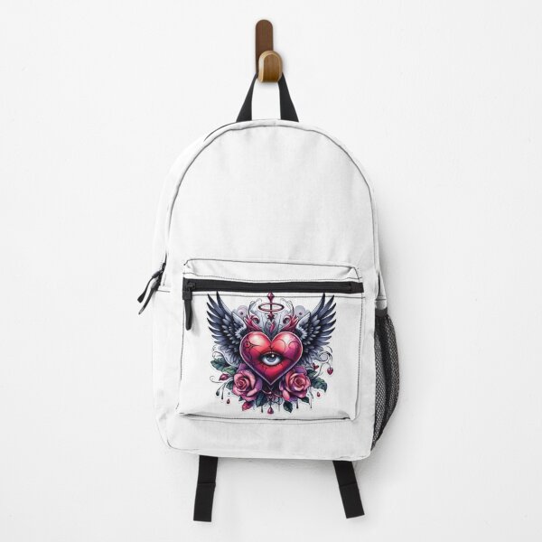 Item preview, Gothic heart with wings valentines day goth Sticker designed and sold by Expressions-Sel.