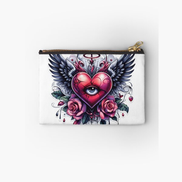 Item preview, Gothic heart with wings valentines day goth Sticker designed and sold by Expressions-Sel.