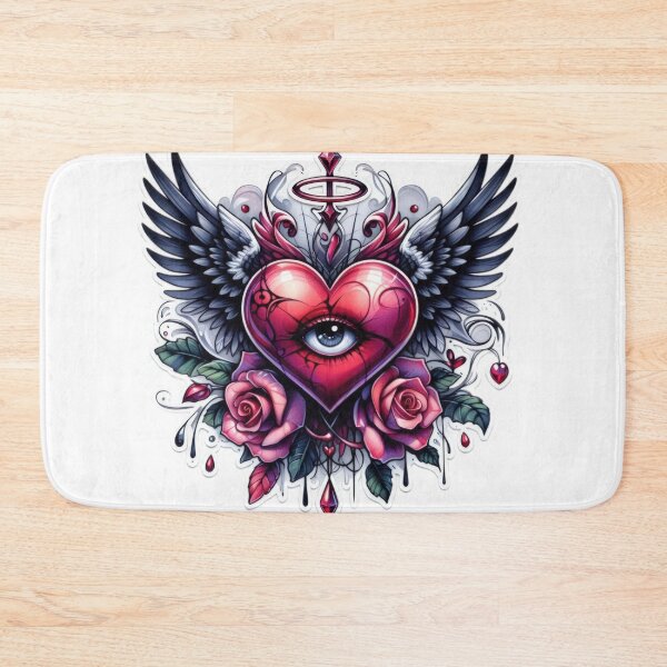 Item preview, Gothic heart with wings valentines day goth Sticker designed and sold by Expressions-Sel.