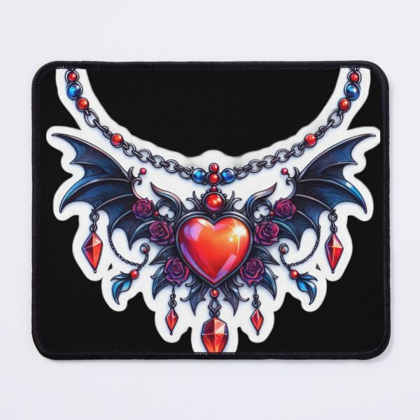 Item preview, Gothic Necklace valentines day goth Sticker designed and sold by Expressions-Sel.