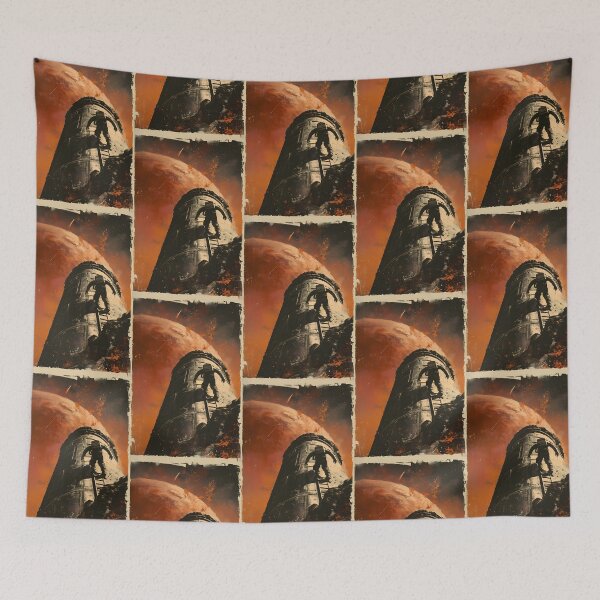 Item preview, Danger at Mars - Vintage Poster Style - Sci-Fi designed and sold by Fenay Designs.