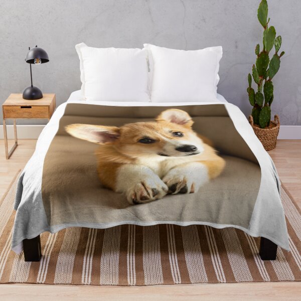 Item preview, Pembroke Welsh Corgi Dog Waiting on Sofa designed and sold by VanGaldo.