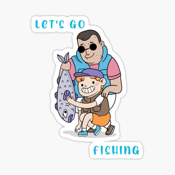 Item preview, Let's Go Fishing designed and sold by Tilchkittens.