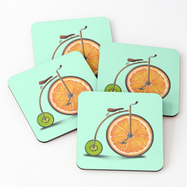 Item preview, Orange and Kiwi Bike | Penny Farthing | Bike Lovers designed and sold by monkeybusiness.pt.