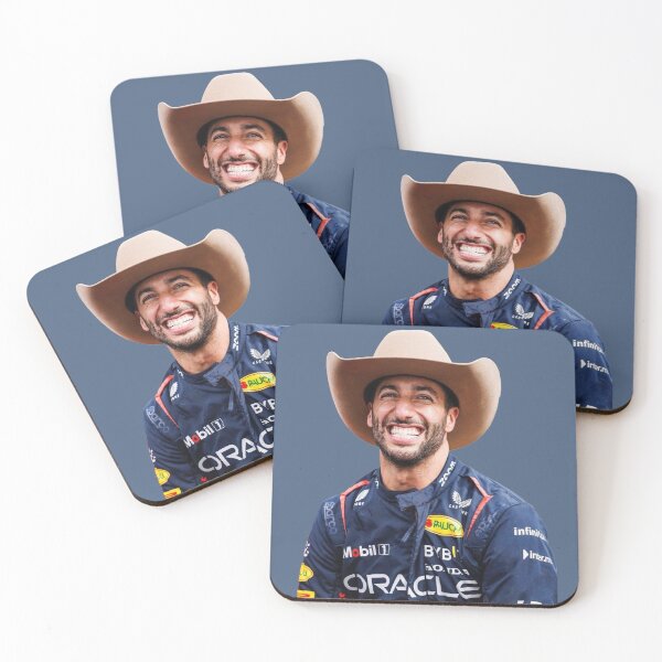 Item preview, Daniel F1 Driver Smiling with Cowboy Hat McLarenF1 Team Norris Teammate designed and sold by FormulaGTee1.