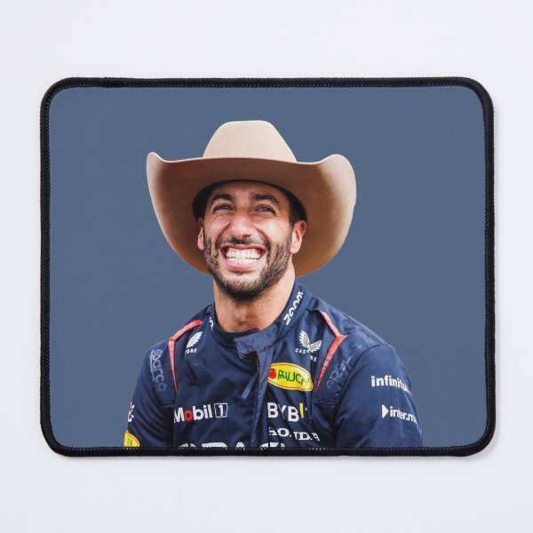 Item preview, Daniel F1 Driver Smiling with Cowboy Hat McLarenF1 Team Norris Teammate designed and sold by FormulaGTee1.