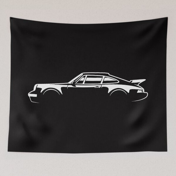 Item preview, 964 Silhouette (white) designed and sold by Throttle & Threads.