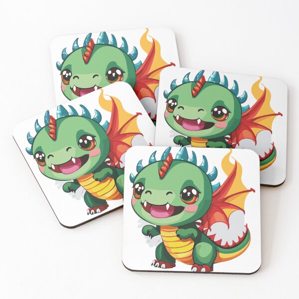 Item preview, Cute little green dragon designed and sold by smileykty.