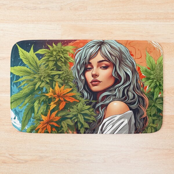 Item preview, 420 cannabis hippie woman designed and sold by wojysmokes.