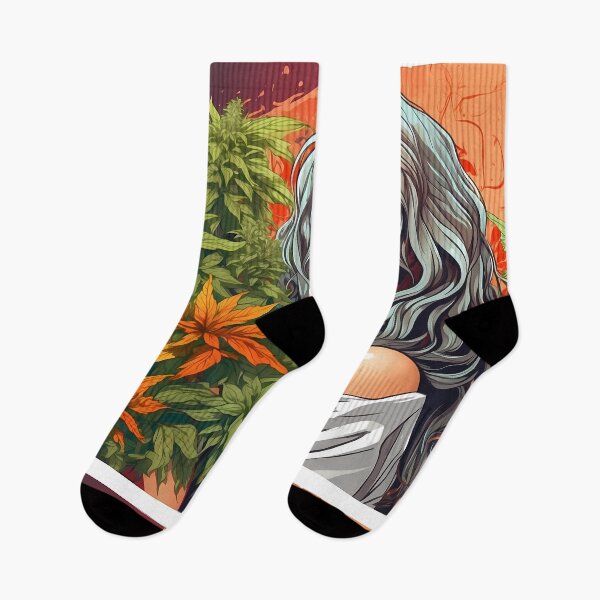 Item preview, 420 cannabis hippie woman designed and sold by wojysmokes.
