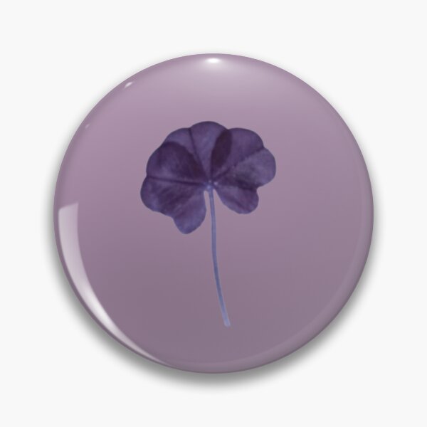 Item preview, Real Five Leaf Clover Neutral Lavender Violet St. Patrick's Day designed and sold by kattakitty.