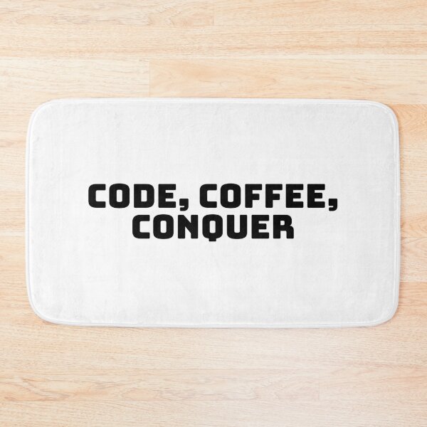 Item preview, Code, Coffee, Conquer designed and sold by QuoteQuest.