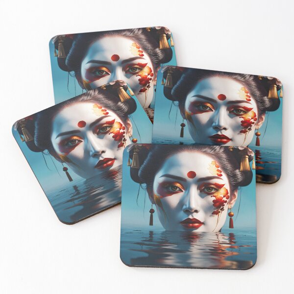Item preview, Geisha half under the water designed and sold by Coolparrotgirl.
