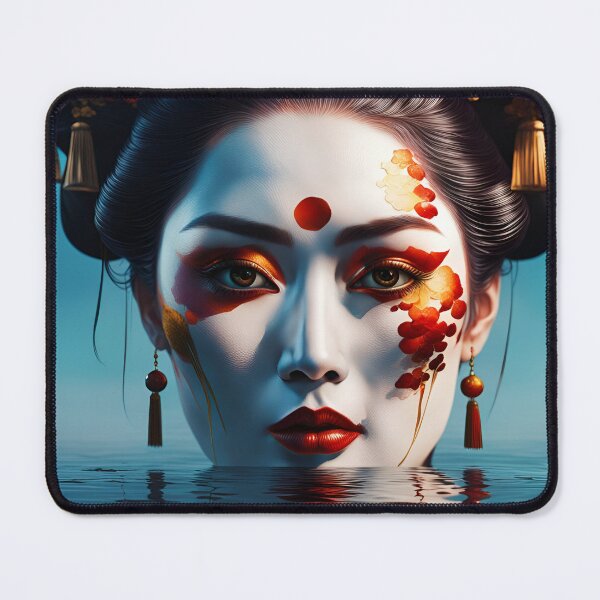 Item preview, Geisha half under the water designed and sold by Coolparrotgirl.
