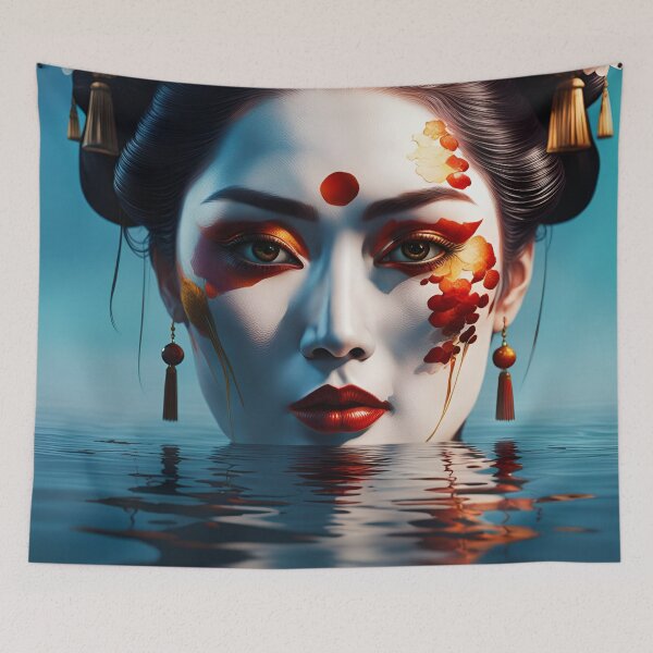 Item preview, Geisha half under the water designed and sold by Coolparrotgirl.