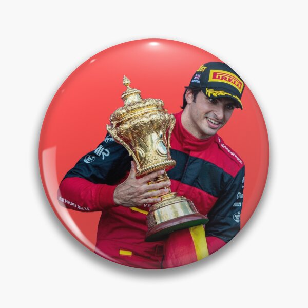 Item preview, Carlos Sainz with British GP Trophy Scuderia F1 Driver Charles Leclerc Teammate designed and sold by FormulaGTee1.