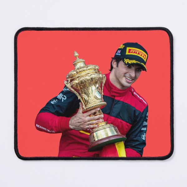Item preview, Carlos Sainz with British GP Trophy Scuderia F1 Driver Charles Leclerc Teammate designed and sold by FormulaGTee1.
