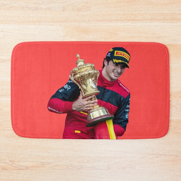 Item preview, Carlos Sainz with British GP Trophy Scuderia F1 Driver Charles Leclerc Teammate designed and sold by FormulaGTee1.