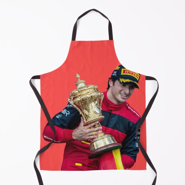 Item preview, Carlos Sainz with British GP Trophy Scuderia F1 Driver Charles Leclerc Teammate designed and sold by FormulaGTee1.