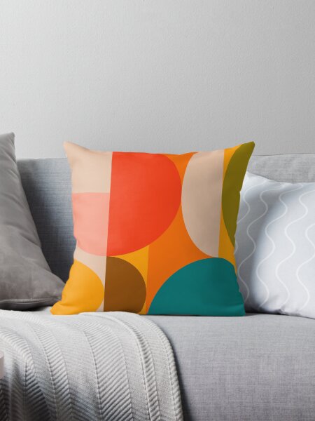 Bauhaus geometrisch, Retro Design Dekokissen