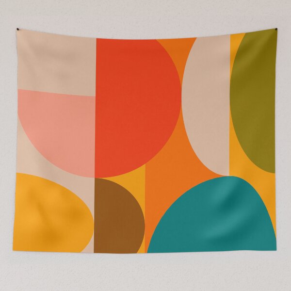 Item preview, Bauhaus geometric, retro design, round, summer designed and sold by Ana-Rut-Bre.