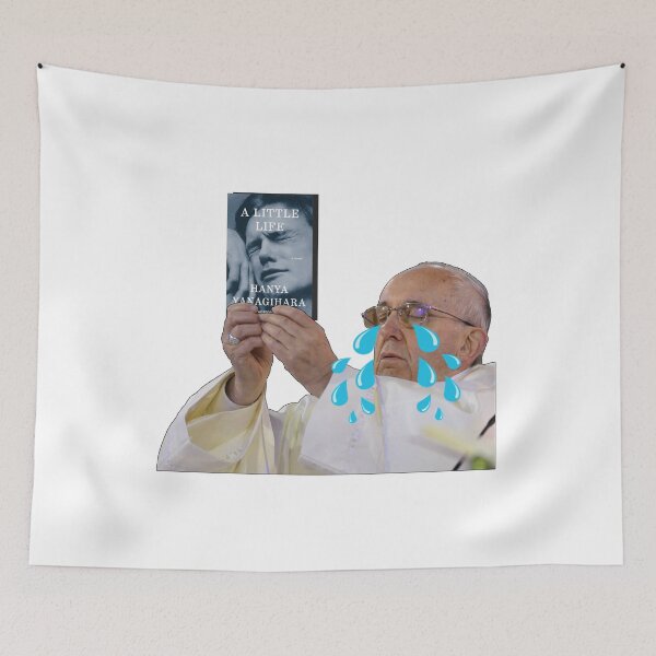 Item preview, Crying Pope Holding A Little Life Hanya Yanagihara  designed and sold by baranskini.