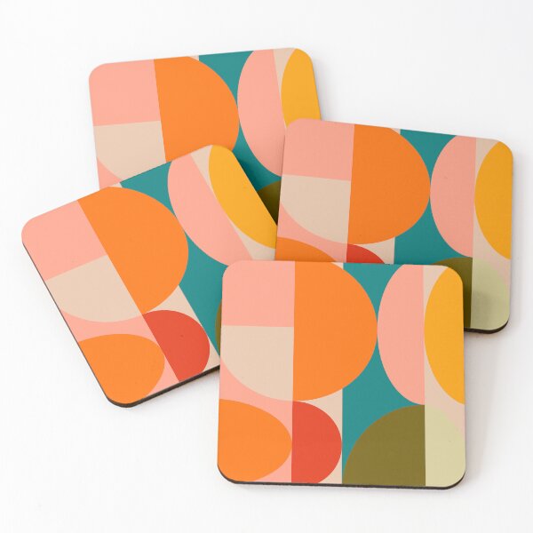 Item preview, Bauhaus geometric, retro design, round, summer, variation 1 designed and sold by Ana-Rut-Bre.