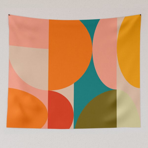 Item preview, Bauhaus geometric, retro design, round, summer, variation 1 designed and sold by Ana-Rut-Bre.