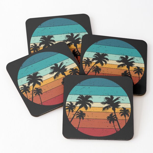Item preview, Palm Tree Tropical Beach Vintage Retro Style 70s 80s designed and sold by Slassyat.