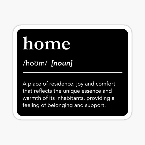 Item preview, Home definition, definition of home, gifts for house warming, gifts for newlywed designed and sold by lagunaklein.