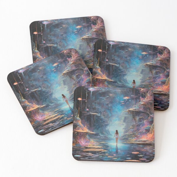 Item preview, A mesmerizingly vivid depiction of a futuristic holo-deck. designed and sold by Cherryblossom50.